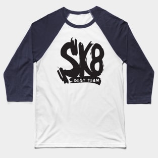 Sk8 Best Team Baseball T-Shirt